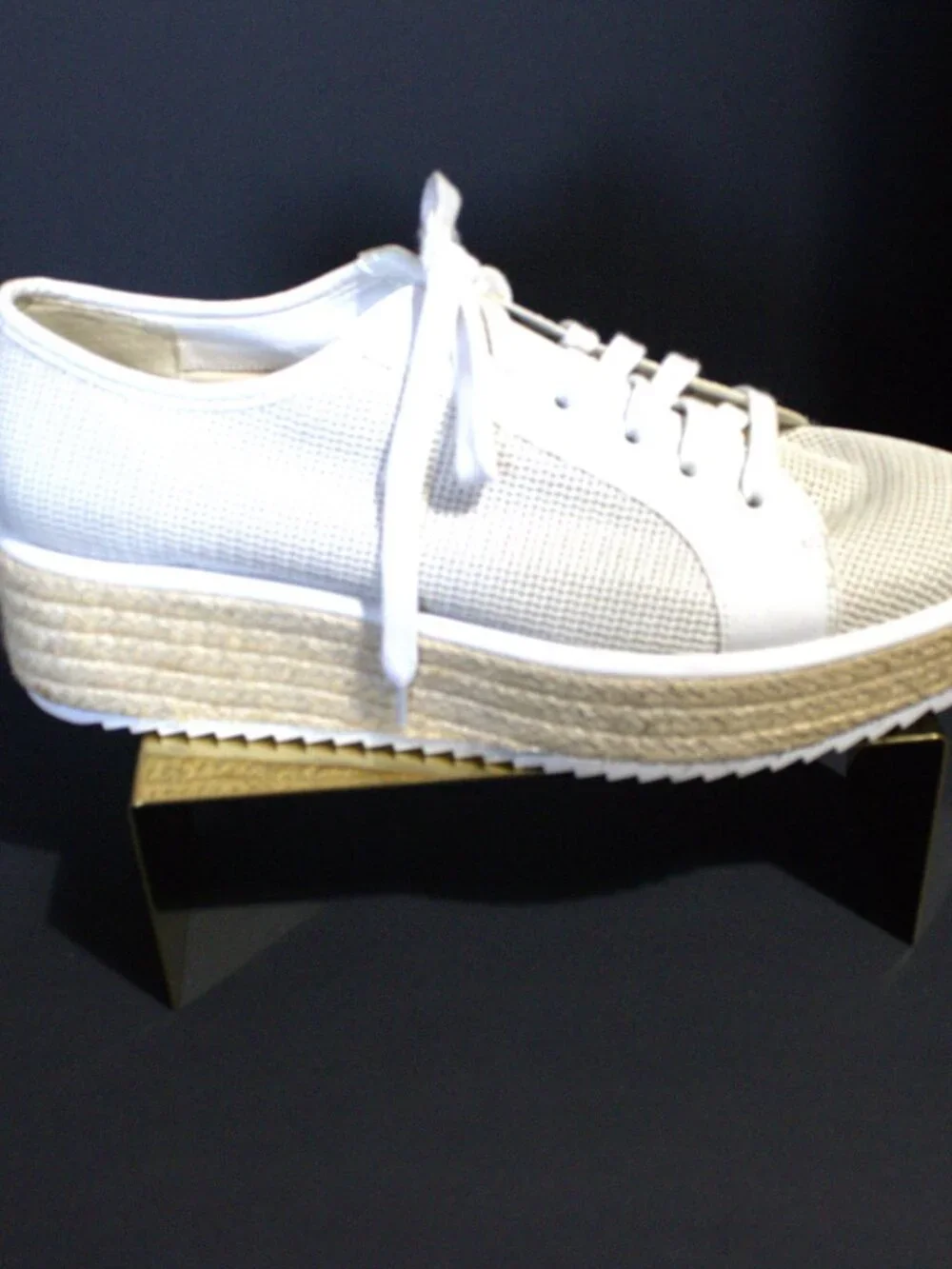 Dolce Vita Lace up Espadrilles, with a straw wedge hill, So Cute. Size 11 B